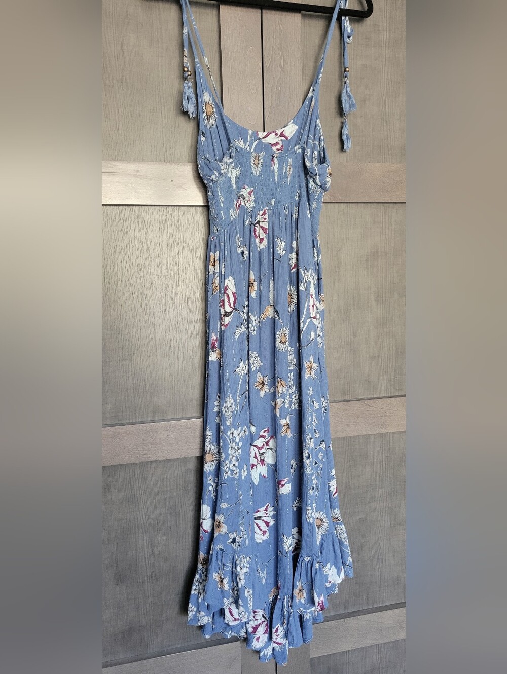 Angie Blue Floral Midi Dress - Picture 2 of 6